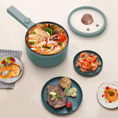 Heated Portable Electric Pot – Mini Travel Cooker for Food On the Go