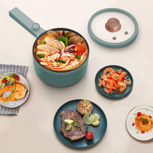 Heated Portable Electric Pot – Mini Travel Cooker for Food On the Go