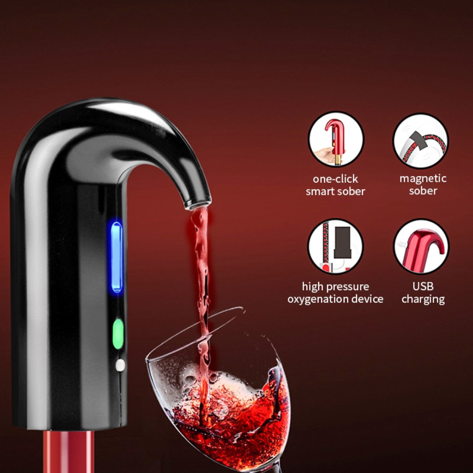 Electric Wine Bottle Pump Dispenser – Automatic Pour & Vacuum Seal