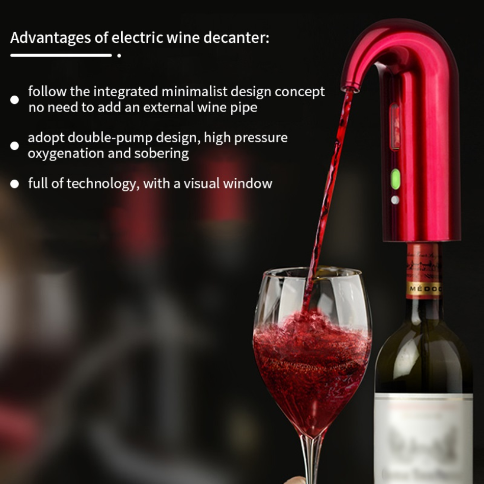 Electric Wine Bottle Pump Dispenser – Automatic Pour & Vacuum Seal