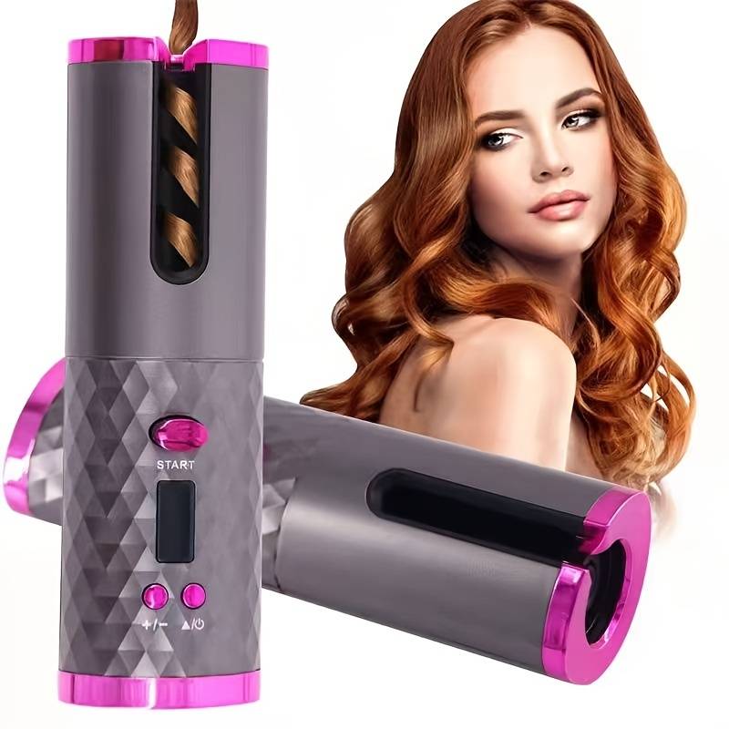 Portable Automatic Hair Curler – Cordless Curl Wand for All Hair Types
