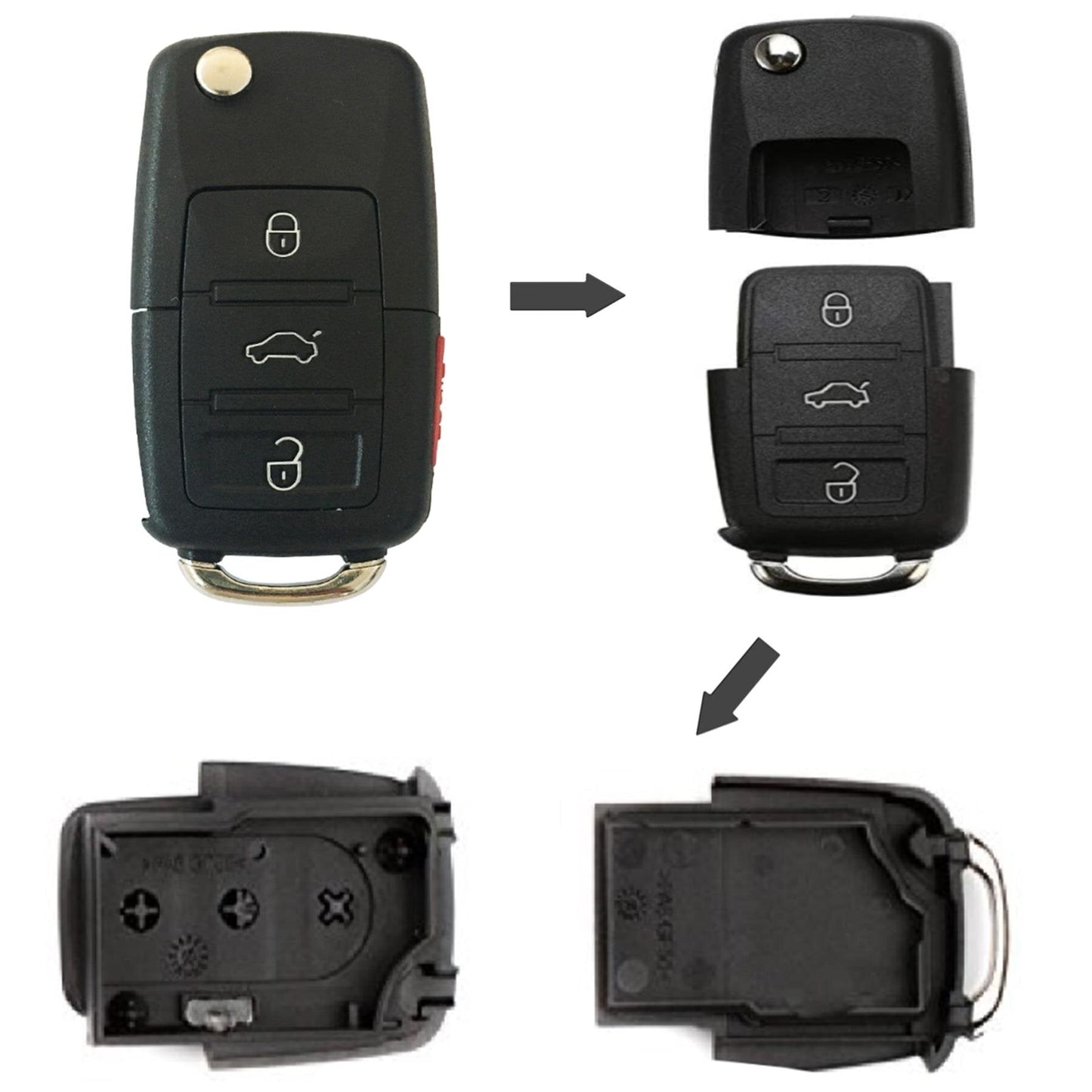 Hidden Compartment Car Key Case – Secret Stash Storage Key Fob